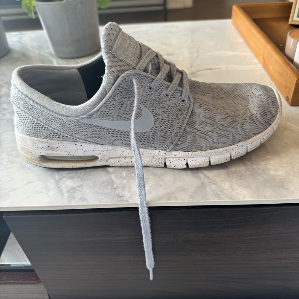 Nike Gray Stefan Janoski Max Sneakers with Air Max Unit